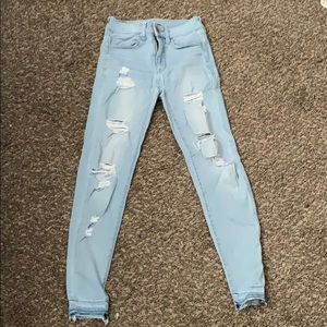 Light Jeans Ripped American Eagle